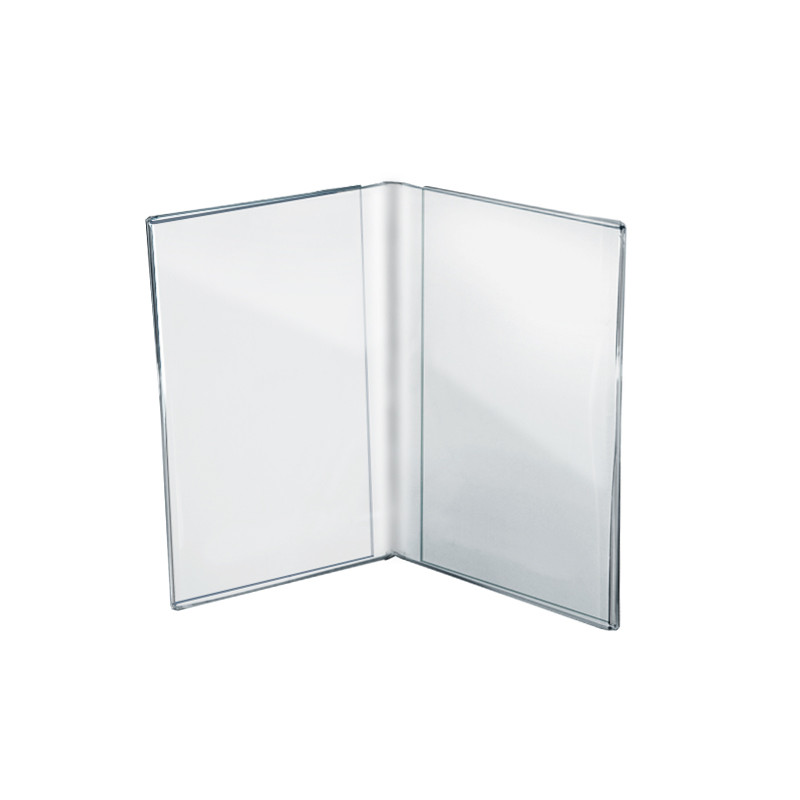 Clear Acrylic Double Photo Holder, Side by Side Dual Frame , Size 5.5"W x 8.5"H, 10Pack Azar