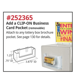 Large Policy/Lottery Ticket Holder (open on short side) - Item #803 -   Custom Printed Promotional Products