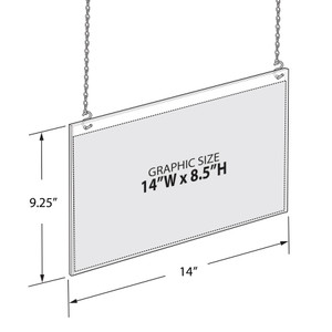Clear Acrylic Hanging Ceiling Poster Frame 14