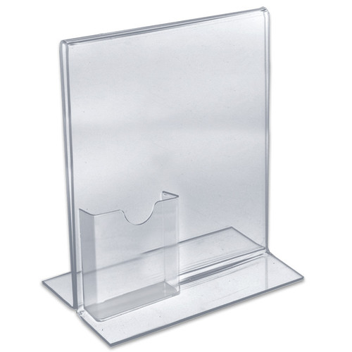 Clear Acrylic Double Sided Sign Holder 8.5 x 14 Vertical