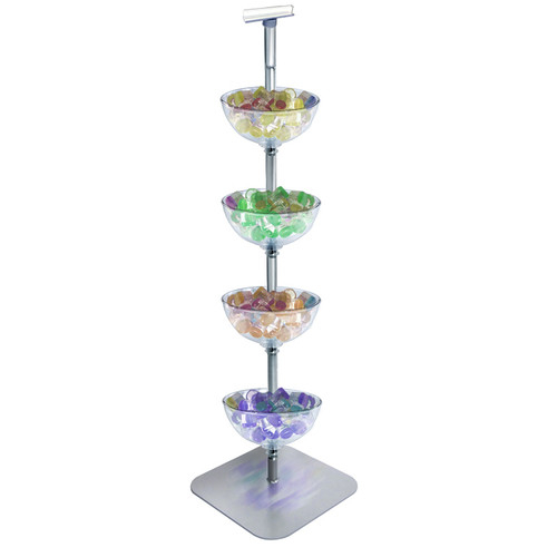 FourTiered 12" Bowl Floor Display Azar Displays