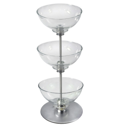 Three-Tier 8", 8" & 8" Bowl Display