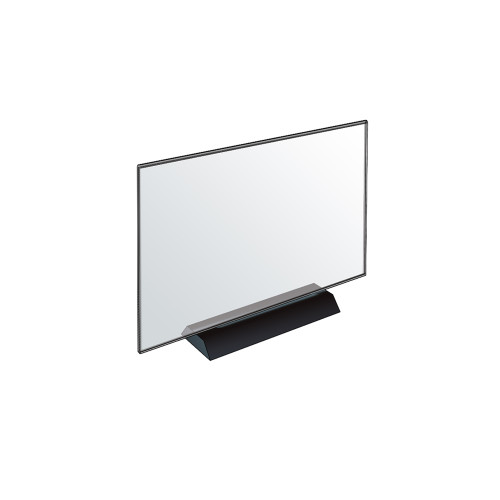 Acrylic Frame Sign Holder on Weighted Black Base 8.5