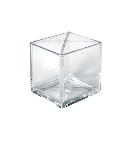 4" Cube Pencil Holder with Divider, 2-Pack