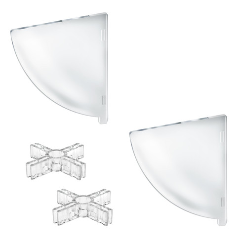 Two Compartment Divider Set for 12" Bowl Counter Display (BOWL SOLD SEPARATELY)