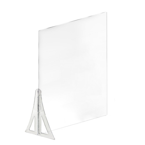 30" x 40" Single Leg PLEXIGLASS Partition Shield, 2-Pack