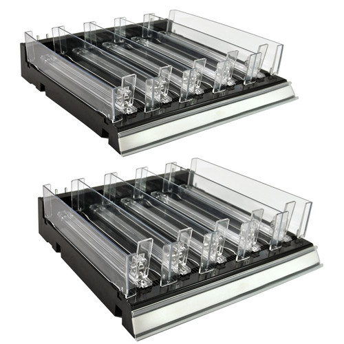 Azar Displays 225830-SHORT-BLK Adjustable Short Divider Bin