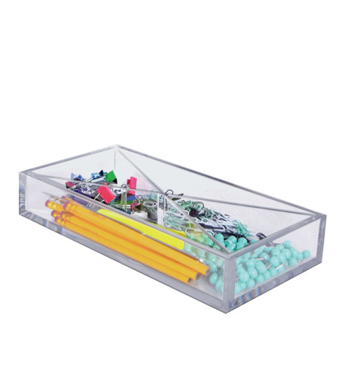 Large Tray Four Compartment Desk Organizer, GIFT SHOP