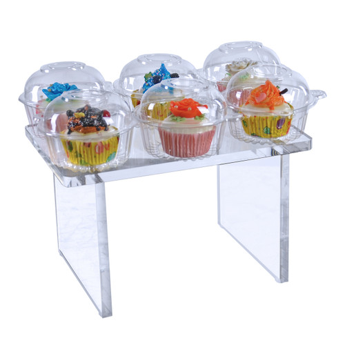 Clear Acrylic 11.75"W x 7.75"D x 8"H 1/2" Thick Deluxe Riser