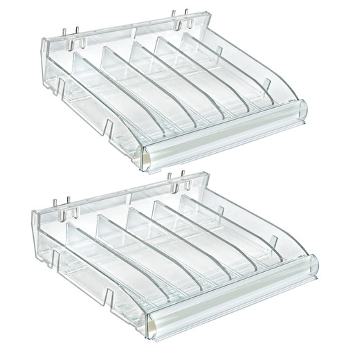 Azar Displays 225820-Kit Adjustable Divider Bin Cosmetic Tray