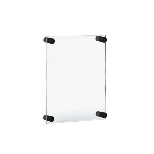Floating Acrylic Wall Frame with Black Stand Off Caps: 11