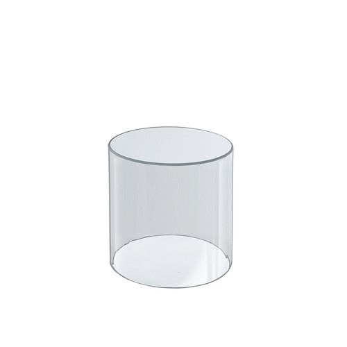 Clear Acrylic Cylinder Display, Plastic Round Container and Riser