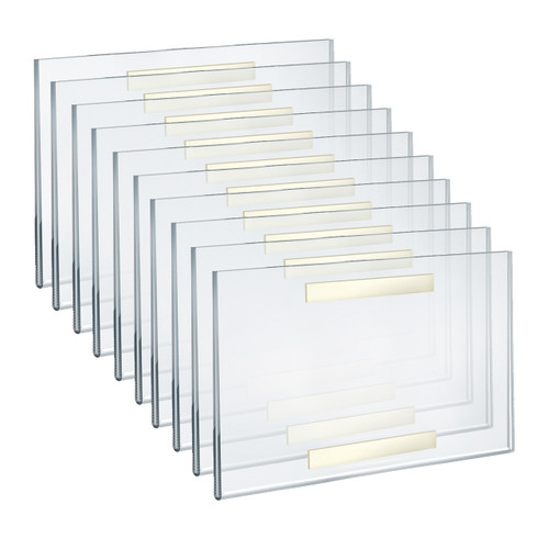 Self Adhesive Clear Acrylic Wall Sign Holder Frame 17