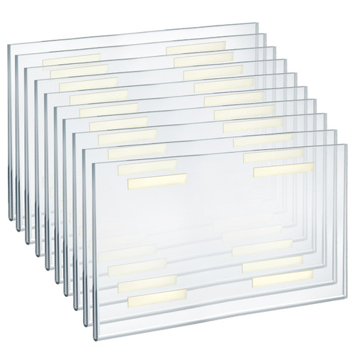 Self Adhesive Tape Clear Acrylic Wall Sign Holder Frame 11
