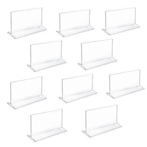 Top Loading Clear Acrylic T-Frame Sign Holder 5.5