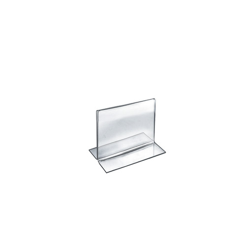 Bottom Loading Clear Acrylic T-Frame Sign Holder 6