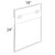18"W x 24"H Wall Mounted Poster Frame. Mounting Hardware Included.