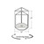 5"W x 7"H Three-Sided Revolving Sign and Menu Holder