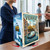 8.5" W x 11" H Three-Sided Revolving Sign and Menu Holder