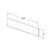 8.5" W x 3" H Adhesive-back Acrylic Wall Nameplate, 10-Pack