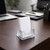 Vertical Clear Business Card and Gift Card Holder Countertop Stand - Fits Standard Business Card, 10-Pack