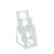 Three-Tier Modular Trifold Brochure Holder, 2-Pack