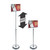 11"W x 8.5"H Clear Acrylic Top Load U-Frame Floor Display