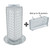 Four-Sided, 16 Pocket, Revolving Pegboard Gift Card Kit for Countertop