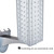 Four-sided 4"W x 12"H Pegboard Tower with Extension Rod