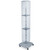Four-Sided Pegboard Floor Display on Wheeled Revolving Base. Spinner Rack Tower. Panel Size: 8"W x 60"H