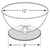 12" Single Bowl Counter Display
