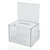 Clear Extra Large Lottery Box with Pocket, Lock and Keys