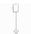 11"W x 17"H Clear Acrylic Sign Holder with Metal Pedestal Stand