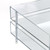 6 Stackable Clear Lett