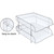7 Stackable Clear Lett