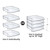 8 Stackable Clear Lett