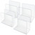 Clear Acrylic Desk File Holder- Large, 4-Pack