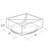 6" Square Tray Four Compartment Revolving Desk Organizer