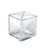Cube Pencil Holder with Divider 5"W x 5"D x 5"H, 2-Pack