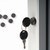 Medium Enclosed Magnetic Message Board w/ Lock & Key