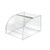 CLOSEOUT: Clear Acrylic Display Case with Curved Metal Hinged Lift-Open Lid