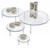 4-Piece Acrylic Small Round Riser Set