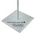 8.5"W x 14"H Pedestal Two-Sided Sign Holder Stand on Square Metal Base