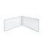 Clear Acrylic Double Photo Holder, Side by Side Dual Frame , Size 7"W x 5"H, 2-Pack