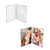 Clear Acrylic Double Photo Holder, Side by Side Dual Frame , Size 4"W x 6"H, 2-Pack