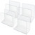 Clear Acrylic Desk File Holder, Large, 4-Pack
