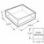 Deluxe Clear Acrylic Square Tray Organizer for Desk or Counter, 2-Pack