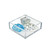Deluxe Clear Acrylic Square Tray Organizer for Desk or Counter, 2-Pack