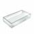 Large Deluxe Clear Acrylic Rectangle Tray Organizer for Desk or Counter, 2-Pack