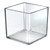 7" Deluxe Clear Acrylic Square Cube Bin for Counter, 2-Pack, GIFT SHOP